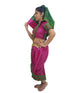 Marathi Girl Lavani Dance Nauvari Costume with Jewellery Kaashta Saree For Girl's & Women  Fancy Dress Costume